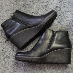 Clarks Wedge Ankle Booties